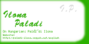 ilona paladi business card